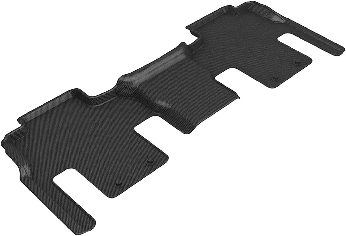 3D MAXpider Custom Fit Kagu Floor Mat (Black) Compatible with Jeep Wagoneer 8-Seat 2022-2026 - Second Row