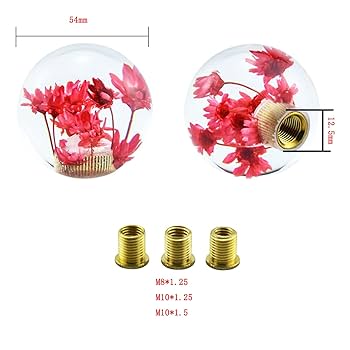 Amazon.co.jp: JINGLING 水中花シフトノブ ギアノブ クリスタル