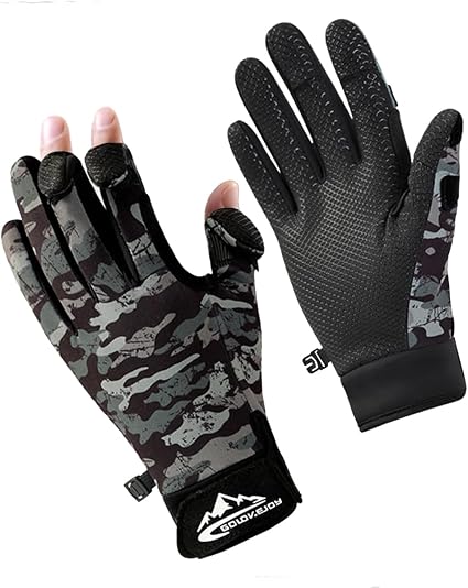 SUJAYU Fishing Gloves Men & Women, Ice Fishing Gear Hunting
