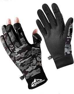 Fishing Gloves Men & Women, Ice Fishing Gear Hunting Gloves for Men Cold Weather, Kayak Gloves Fly Fishing Gear Cold Weather Hunting Gear