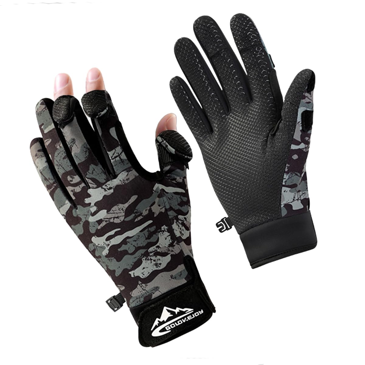 SUJAYU Fishing Gloves Men & Women, Ice Fishing Gear Hunting Gloves for Men Cold Weather, Kayak Gloves Fly Fishing Gear Cold Weather Hunting Gear