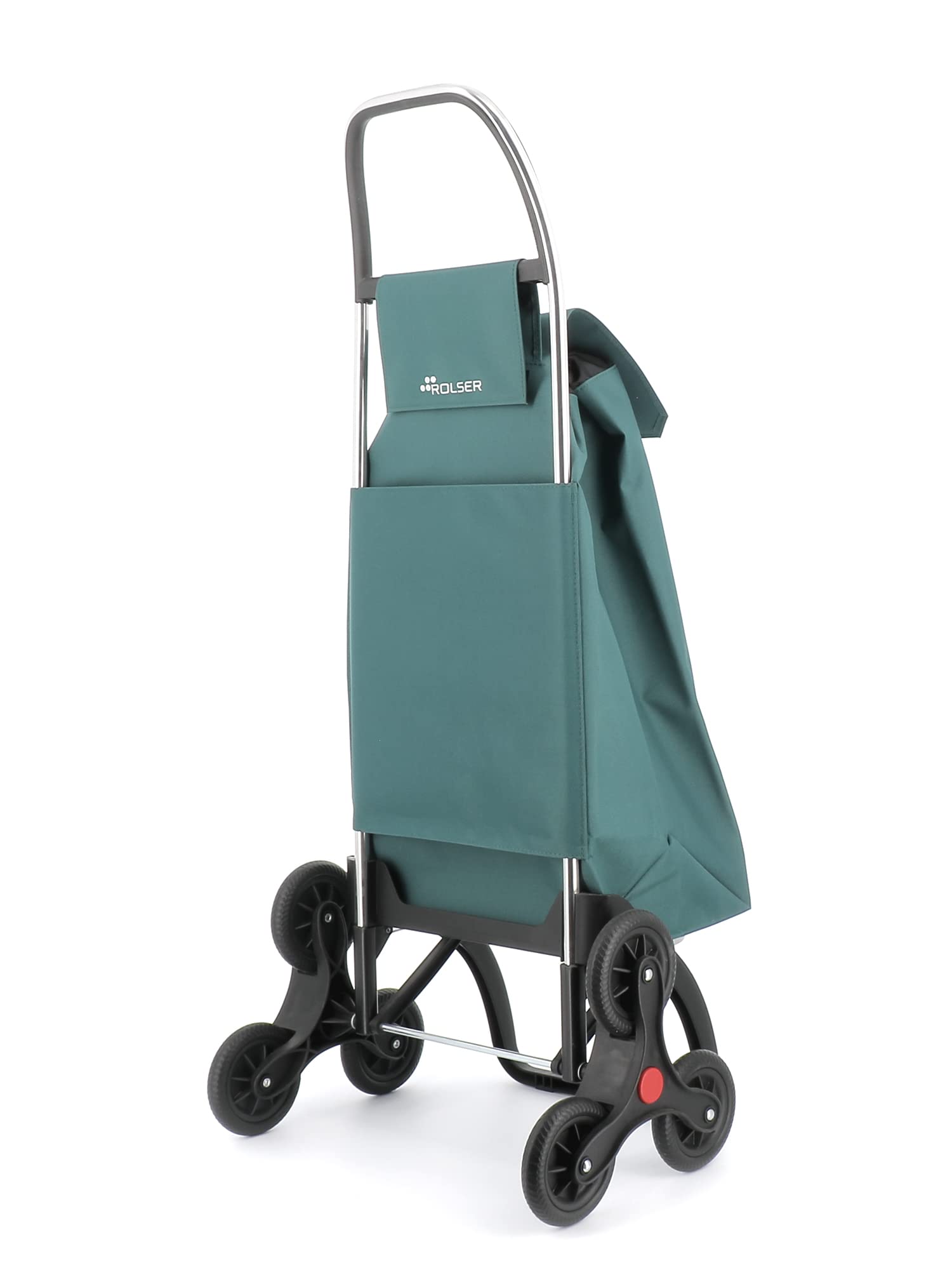 Chariot De Course Rolser Big Polar 6 Roues Pliable – Monte Escaliers, Avec Sac – Kaki, Idéal Pour Courses, Plage, Laverie