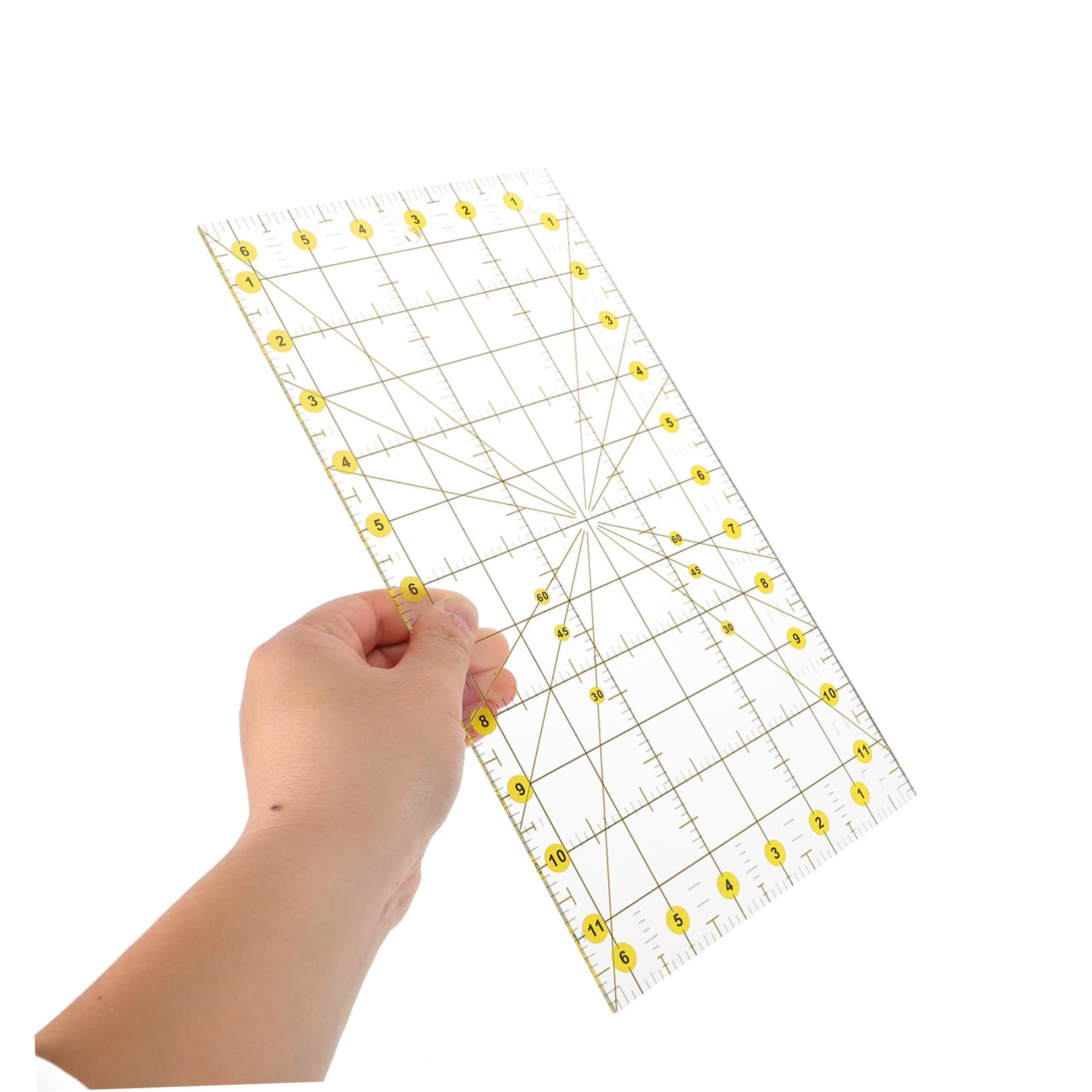 Regla de Acolchado de Pvc para Cortar Tela, Plantilla Rectangular