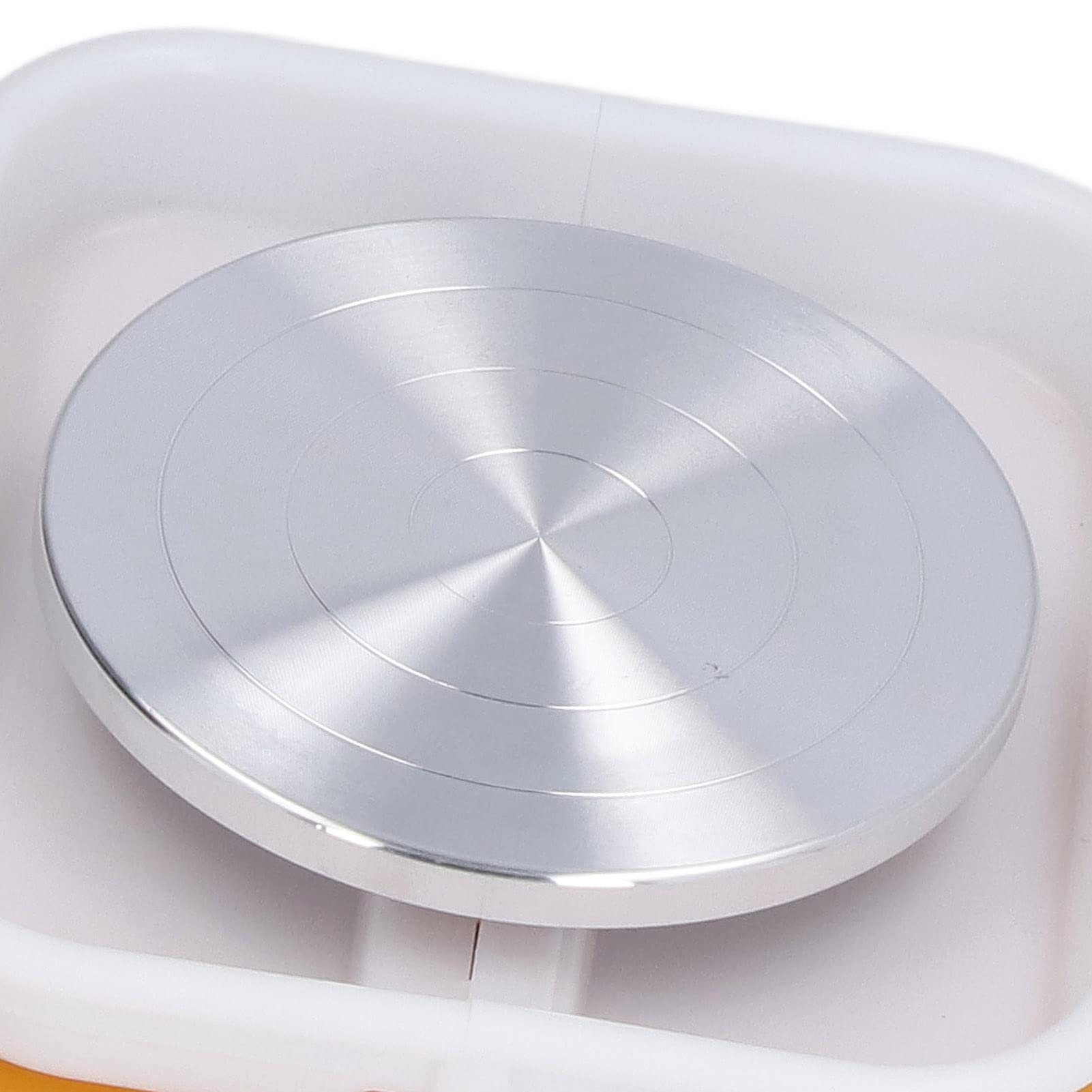 Mini-Töpferscheibe für Anfänger, Elektrische Mini-Töpferscheibenmaschine für Kinder, Trinkbare Elektrische Keramikrad-Tonwerkzeuge mit Tablett, 0-2000 U/min Einstellbare Geschwindigkeit(EU Plug)