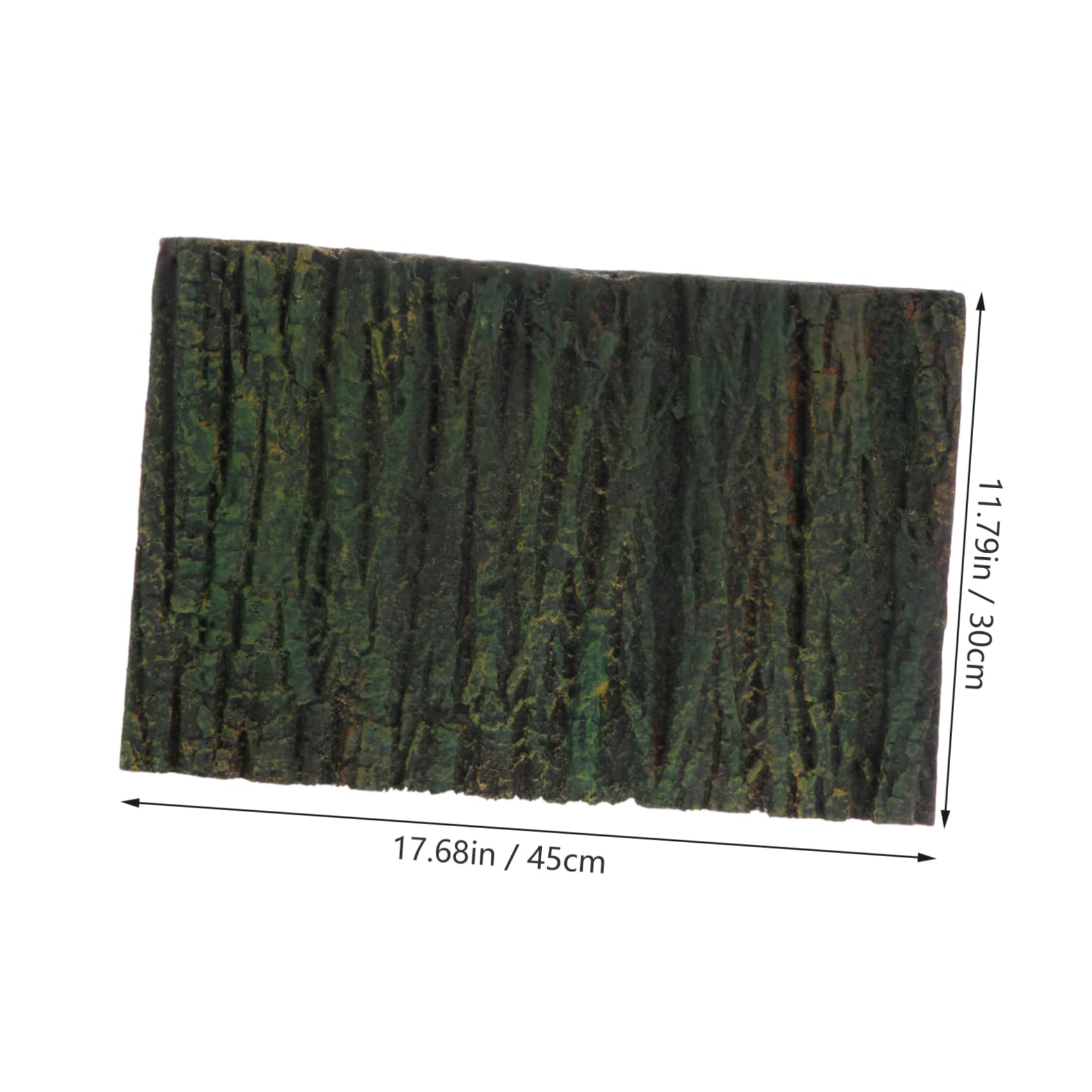 Hemoton 3D Imitated Bark Fish Tank Decor Reptile Climbing Decor Terrarium Tank Slab