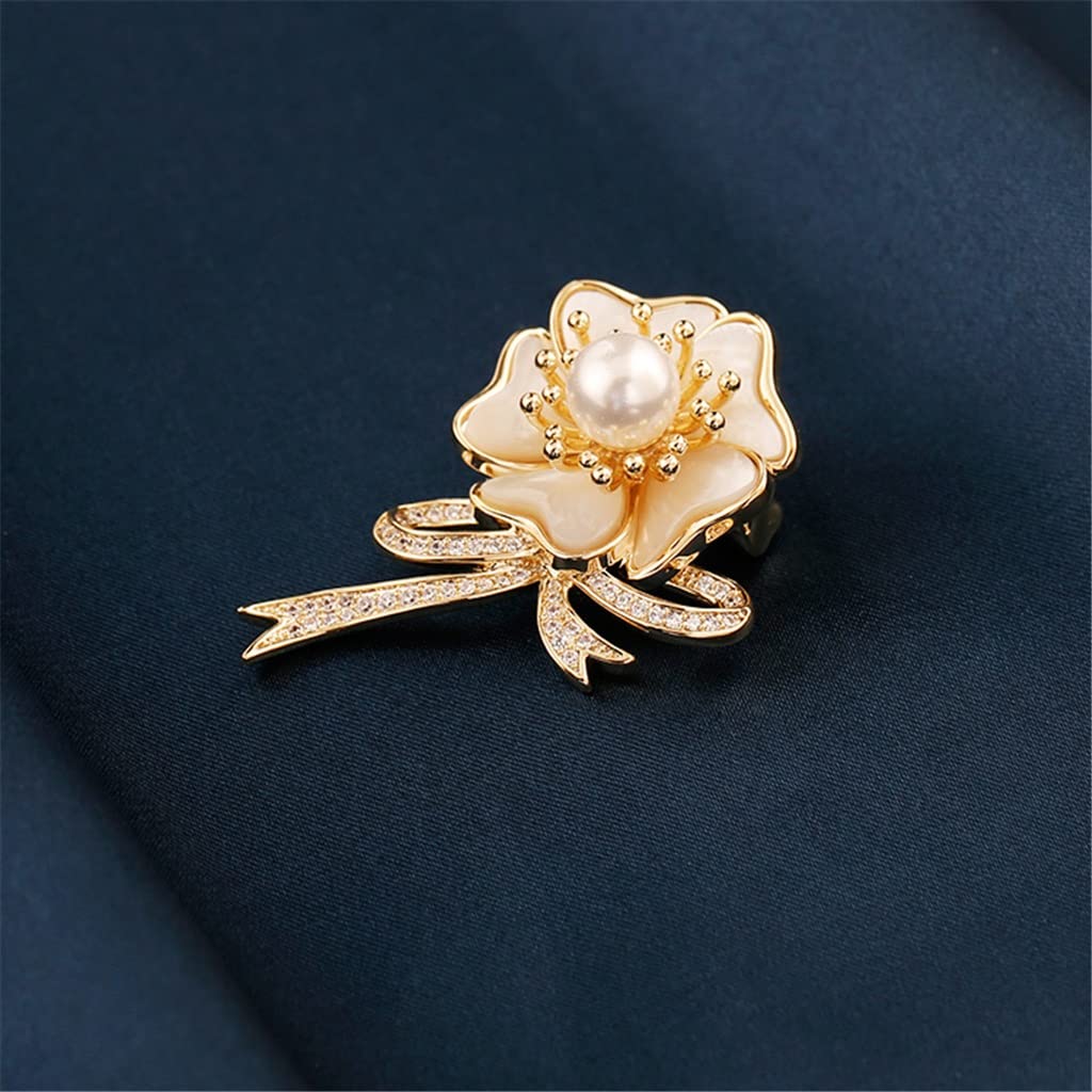 Blumenbrosche für Damen, Anstecknadel, Anti-Beleuchtung, Anstecknadel, Anzug, Kleid, Mantel, Mantel-Accessoires