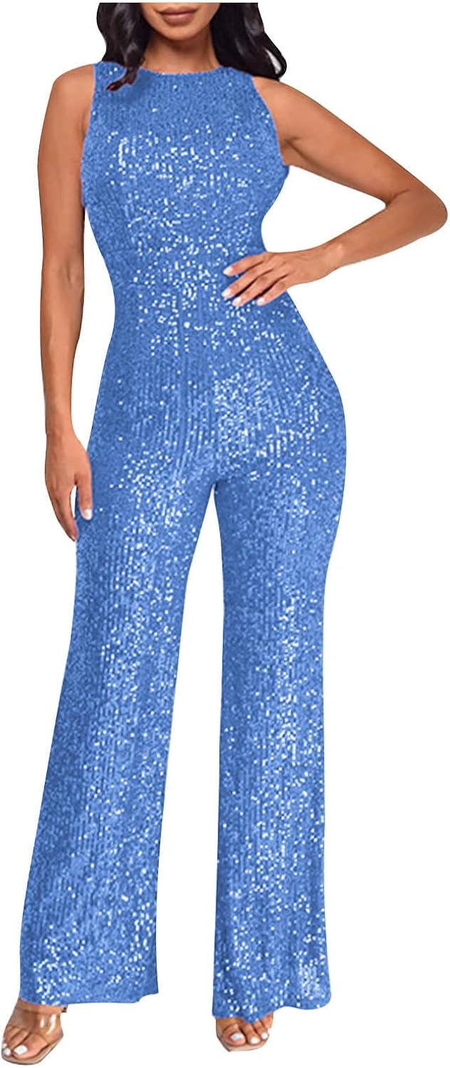 Women Cocktail Party Romper Fashion Sequin Clubwear Jumpsuit Sexy Off Shoulder Sleeveless Bodycon Rompers Overalls