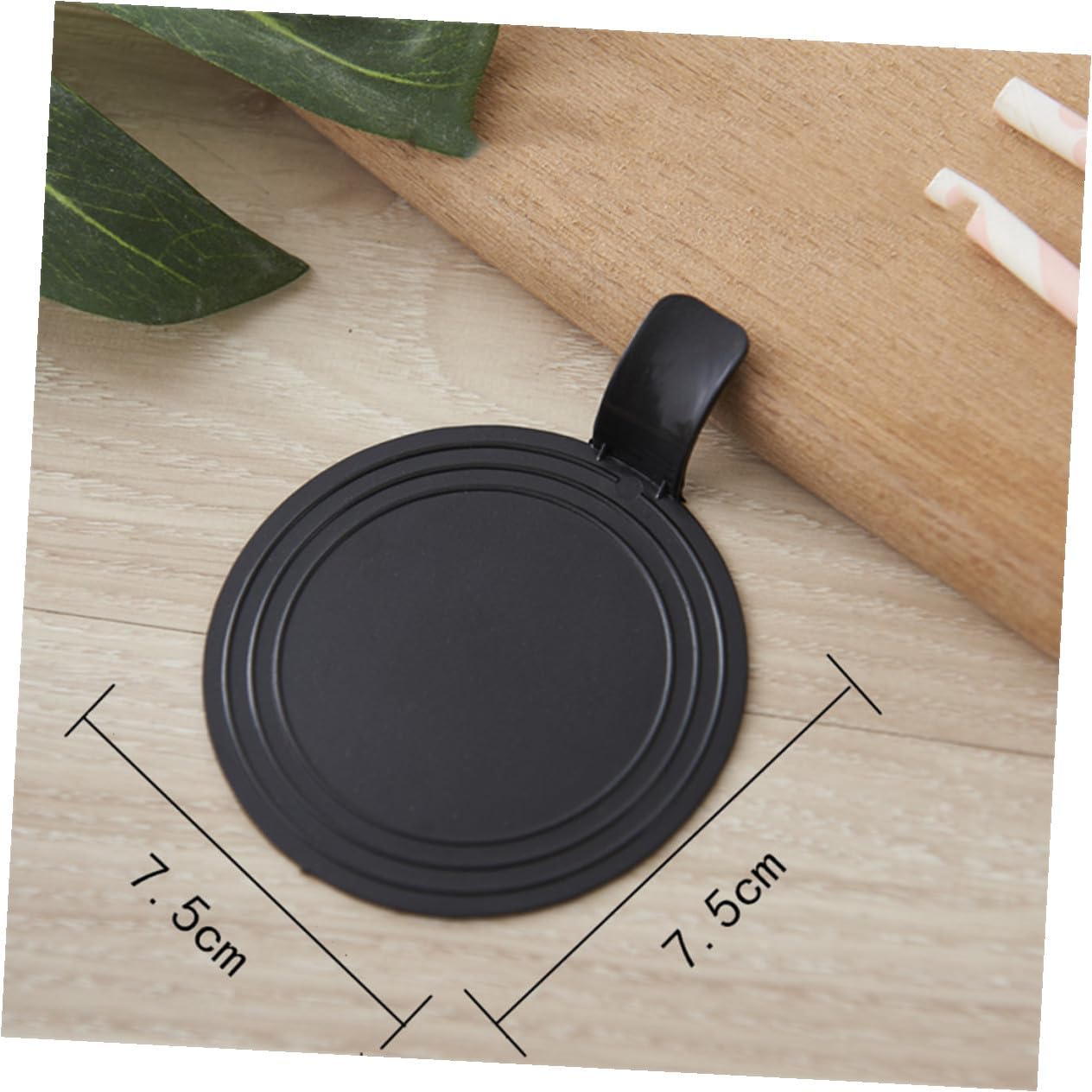100pcs Round Dessert Cake Boards Black Mousse Base Trays for Weddings Birthdays Reusable Easy to Clean for Various Cake