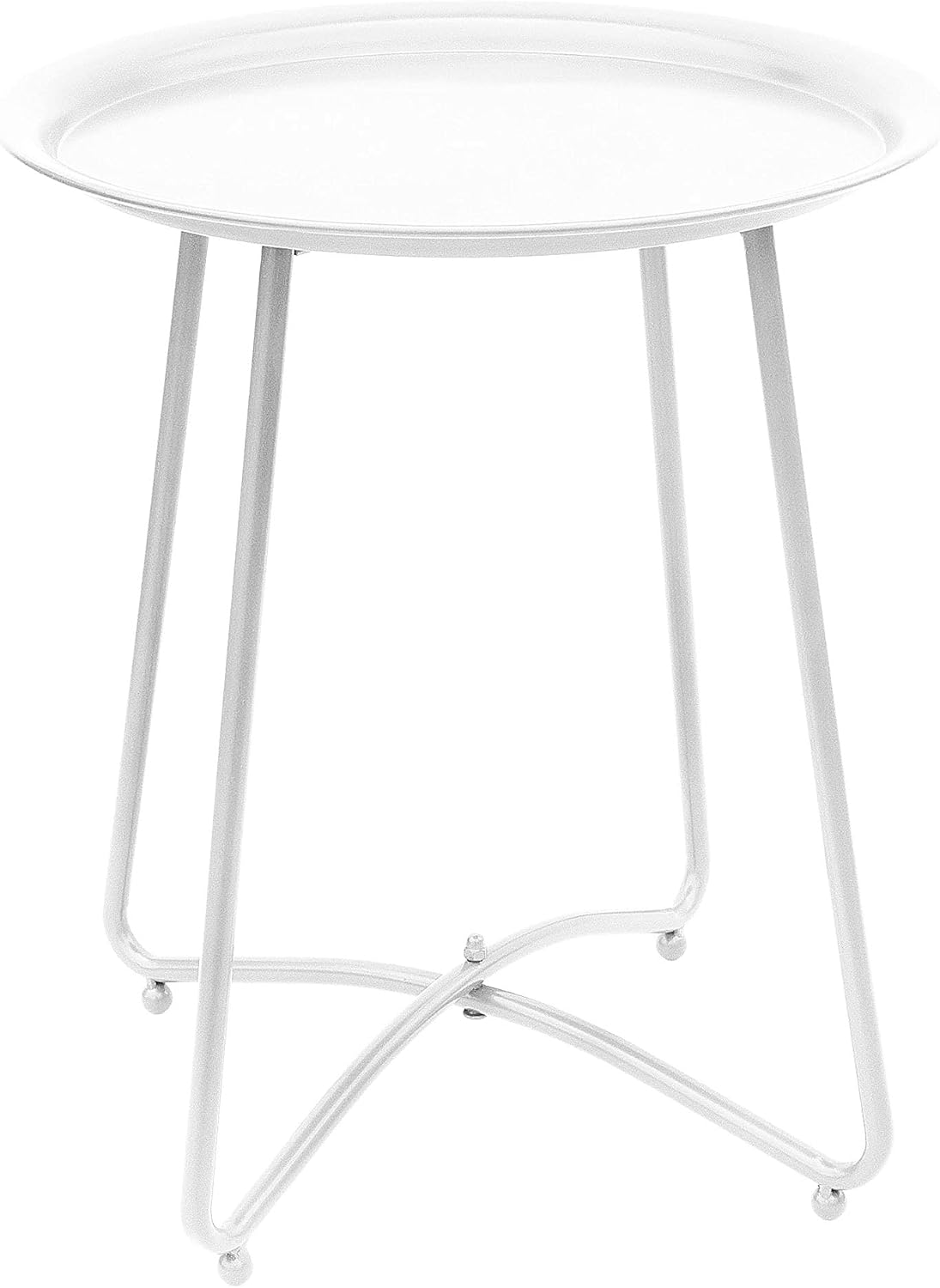Outdoor Indoor Side end Table (White)