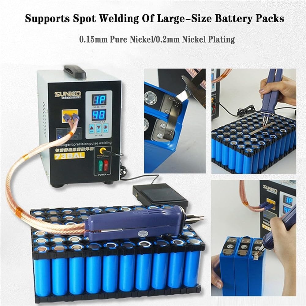 Lithium battery welding machine，Battery Spot Welding Machine for 18650 14500 Lithium Battery Pack Building – Spot Welder with Adjustable Welding Head – Welder Battery Powered