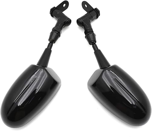 Miniatura 6 de Mini Espejos para Motocicleta Honda CBR 600RR Kawasaki Ninja 636 ZX6R Yamaha YZF R6 R1 Negro