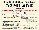 samland magdeburg  Spezialkarte für das Samland 1938