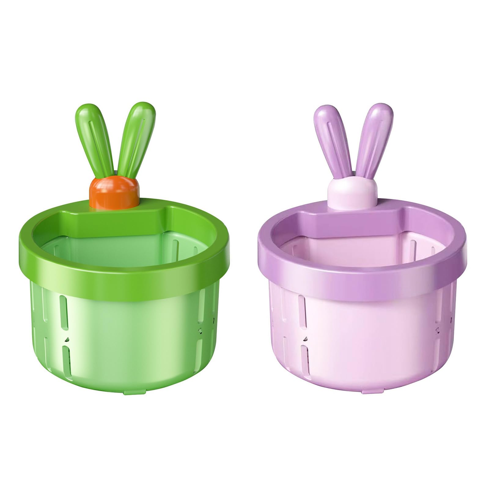 2 Pack Sink Drain Strainer with Rabbits Ears Design Kitchen Press to Dump Filter Basket Food Residues Collector Catcher Sink Filter Basket