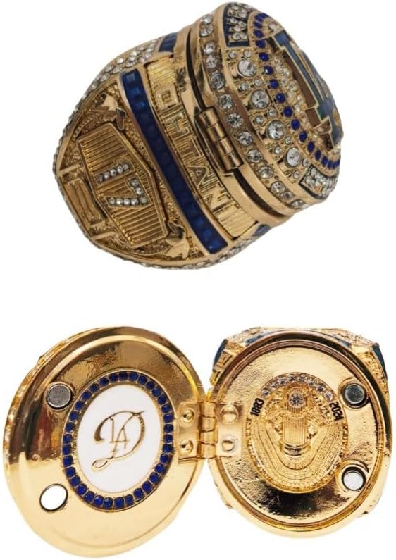 TREASURE 2024 L#A-GOLD FLIP NEW CHAMPIONSHIP RING #5#17#50 & LUXURY BOX LEGEND VICTORIOUS RARE SPORTS FAN GIFT SERIES - HOLIDAY SHOW COLLECT