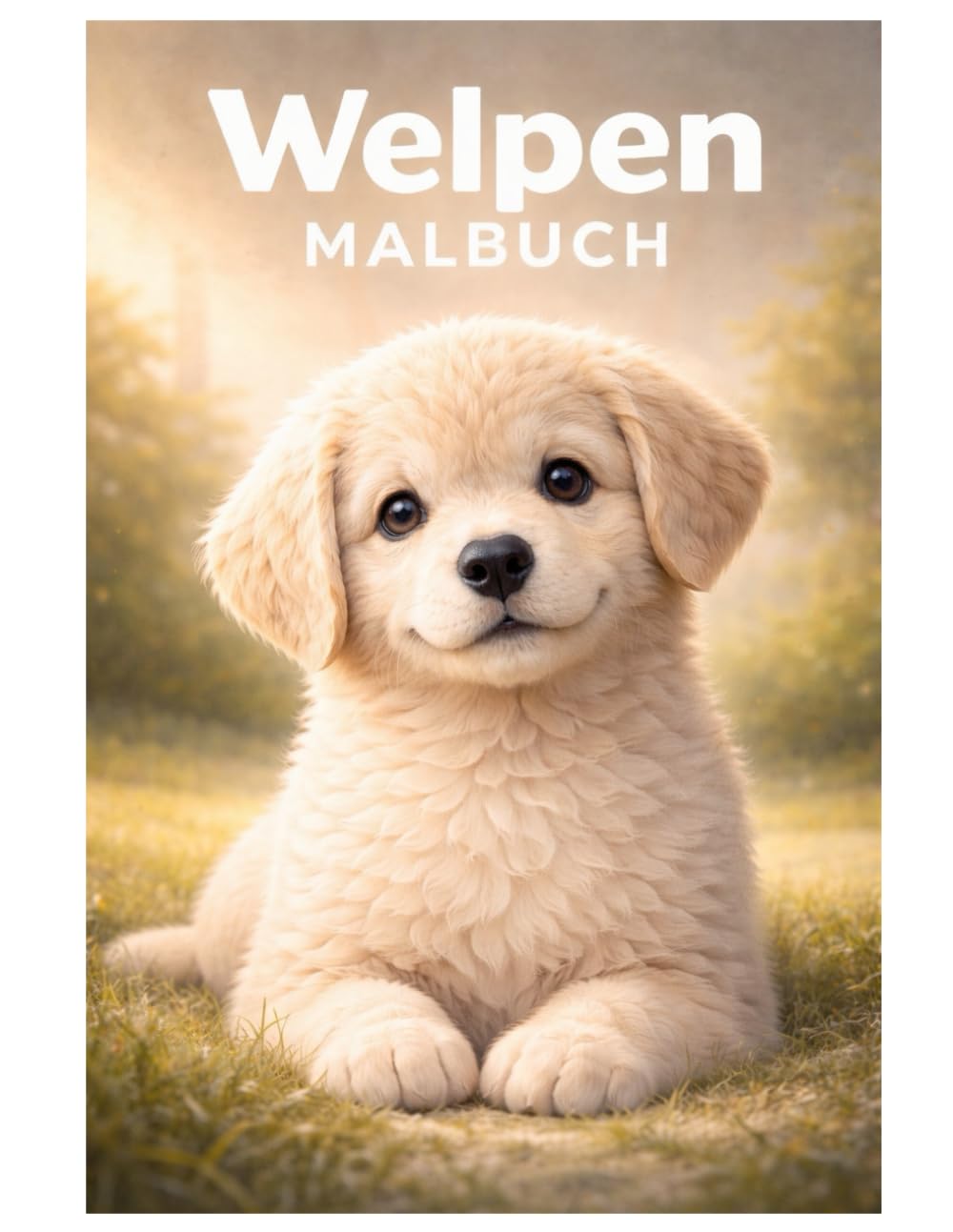 Welpen Malbuch: 50 niedliche Ausmalbilder verspielter Hundebabys – Für Kinder und Erwachsene zum Ausmalen und Entspannen