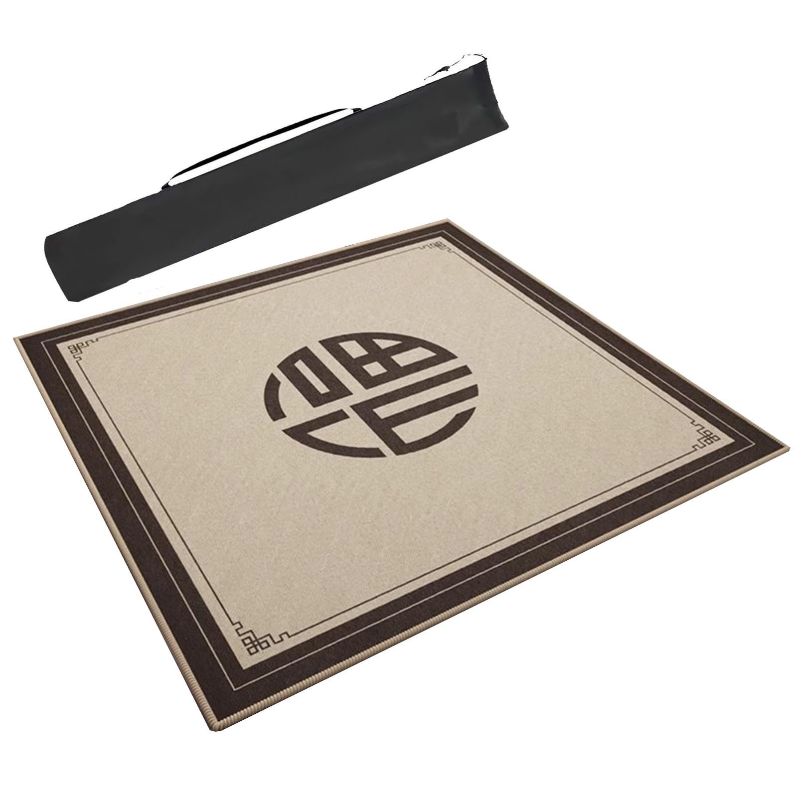 Mahjong-Tischdecke Mahjong-Matte For Tischbrettspiele, Quadratische Pokerkarten-Tischdecke Im Chinesischen Stil For Den Innenbereich, Geräuschreduzierung, Spielmatte(39.4x39.4inch/100x100cm)