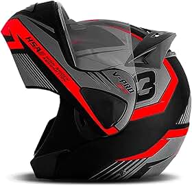 CAPACETE ESCAMOTEÁVEL PRO TORK V-PRO JET 3 VERMELHO TAM. 62