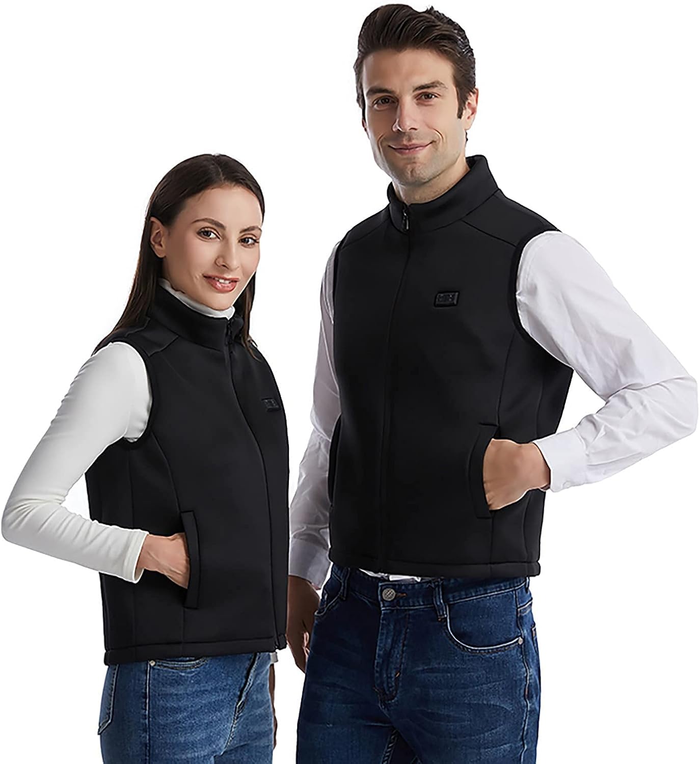 Winter Heated Vest with 9 Heating Areas Outdoor Snow Ski Travel Lightweight Heated Vest Electric Gilet for Men Women
