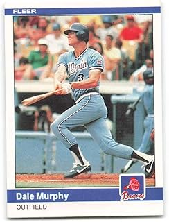 1984 Fleer #186 Dale Murphy NM-MT Atlanta Braves Baseball