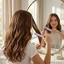 Mini Hair Straightener for Women & Teens, Portable Ceramic Flat Iron with Quick Heat Technology - Compact Lightweight Hair Styling Tool for Short Hair, Bangs & Travel Use, Lavender Color with Storage Case gallery image