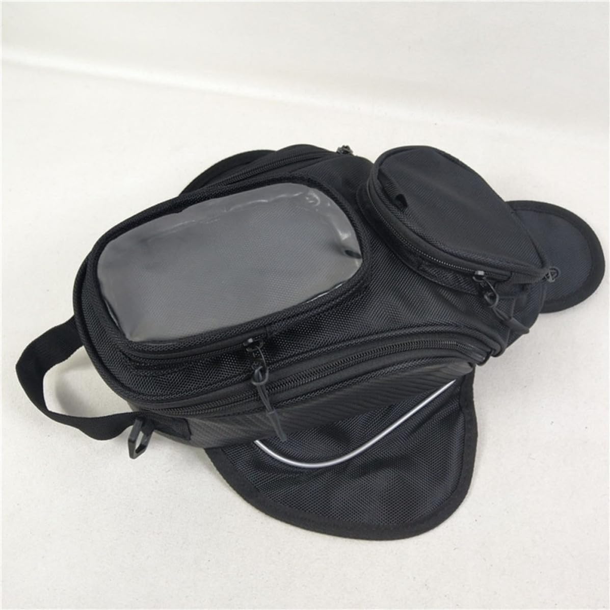 Toddmomy Motorcycle Magnetic Tank Bag Waterproof Oxford Cloth Organizer