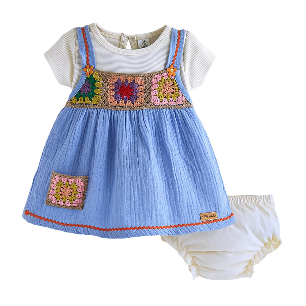 Hopscotch Floral Embroidery Cotton Dress for Ages (2-3 Months) - Review, Price and Buying Guide