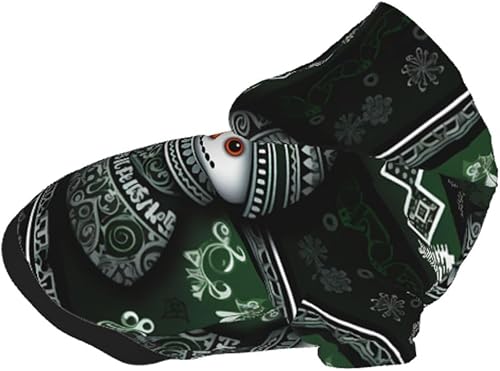 Miniatura 8 de Sudaderas con capucha 3D de muñeco de nieve de Navidad para perros pequeños, un disfraz acogedor para cachorros con estilo, delicias de cosplay,