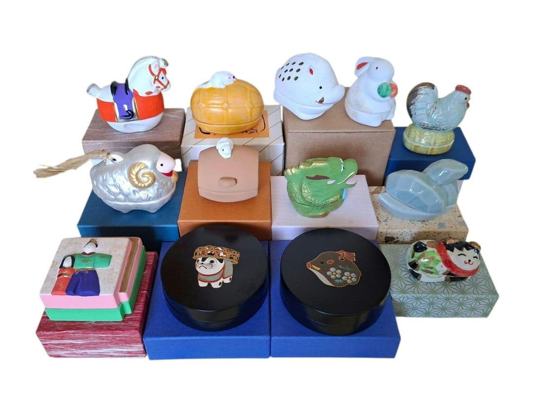 香合 干支香合 13個セット 茶道具 4個～バラ売り可 Amazon.co.jp: 香合 干支香合 13個セット 茶道具 : ホーム＆キッチン