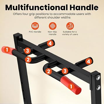DOBESTS Power Tower Pull Up Bar Free Standing, Foldable Pull Up Station