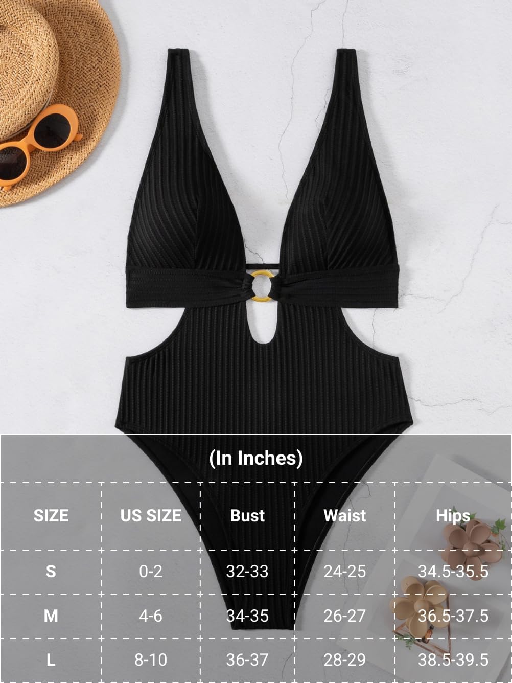 Sexy Women Plunge V One Piece Swimsuit,Cut Out Textured Cheeky High Cut Bathing Suit, Pool Party Monokini Rave Outfit - Image 5