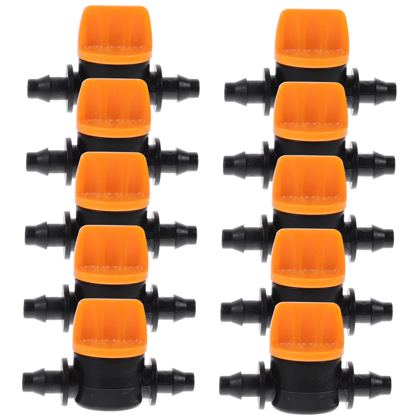 IWOWHERO 20pcs Adjustable Drip Irrigation Valves for Efficient Water Flow Control Durable Material Leak Design for Greenhouse Gardening and Agricultural Watering