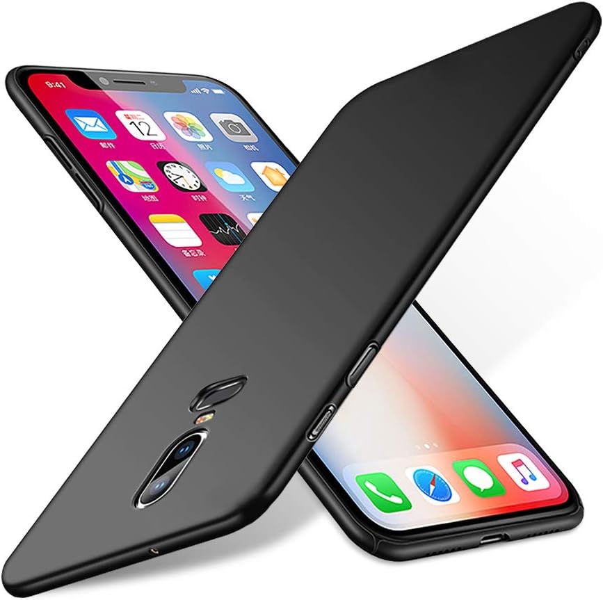 Pelosi for OnePlus 6 Case, Extremely Light Ultra Thin Super Slim Hard PC Case Cover for OnePlus 6 (OnePlus 6, Silky Black)