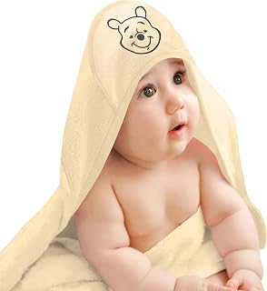 Lambs & Ivy Disney Baby Hunny Bear Winnie The Pooh Hooded Bath Towel