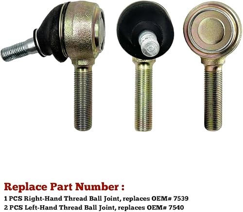 Miniatura 5 de Kit de extremo de barra de acoplamiento para automóvil DS 1976-2008 de gasolina y carrito de golf eléctrico para la mano izquierda y derecha #