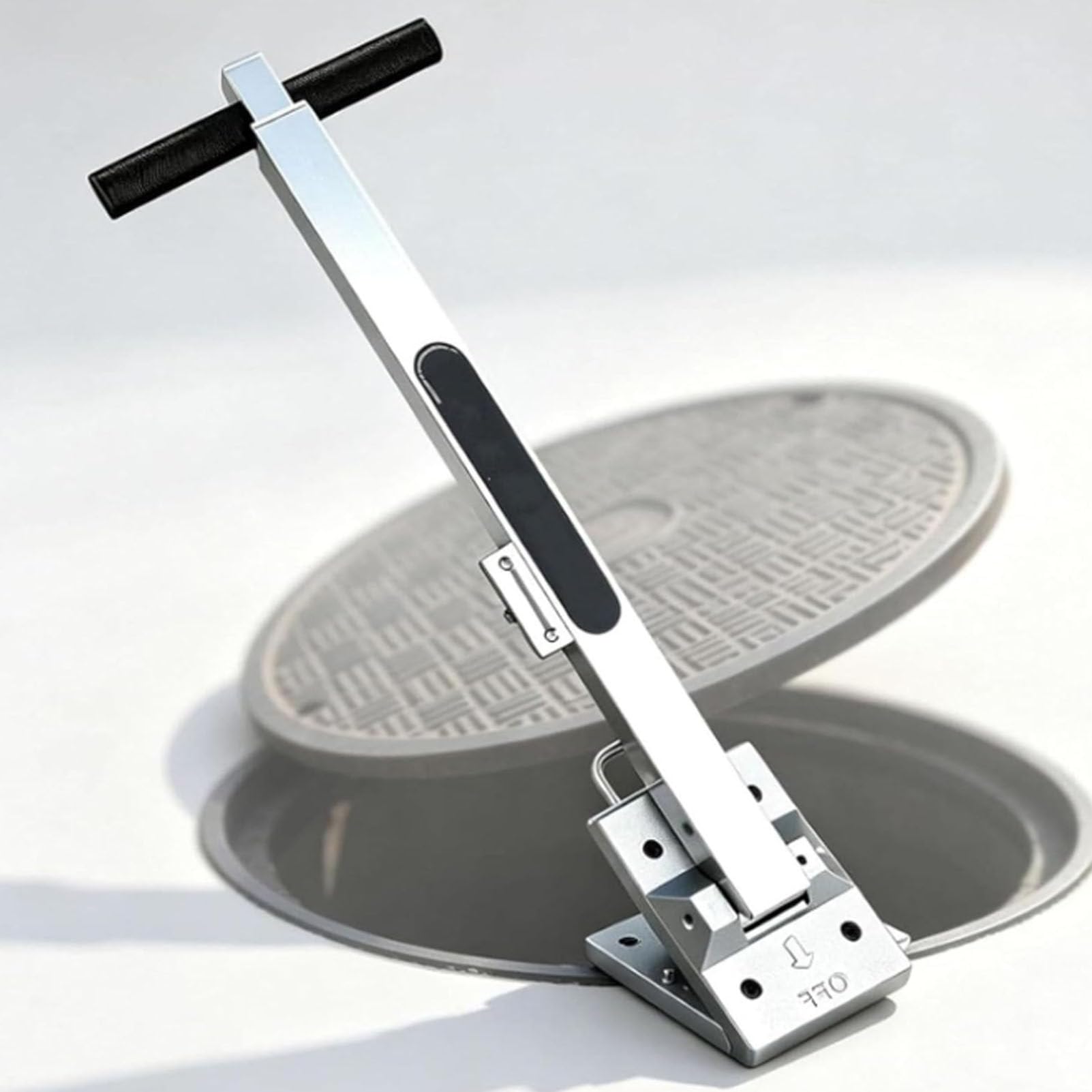 Sollevatore Magnetico su Ruote per chiusini, Portata Max 270 kg