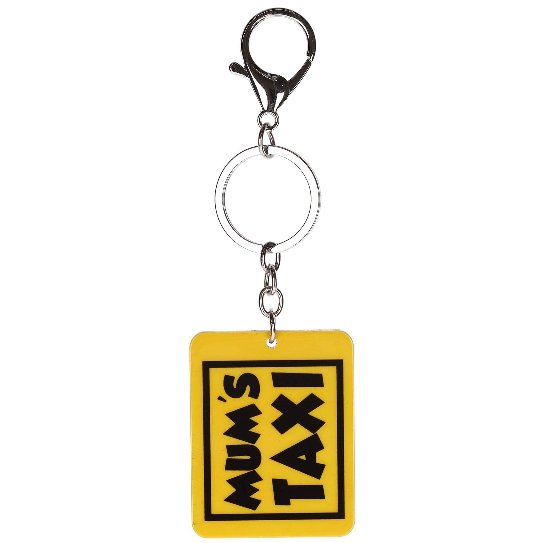 Stands Out, Supplying Outstanding Gifts Unisex Mum's Taxi Mum’s Taxi Funny Quote Keyring Novelty Bag Tag Charm