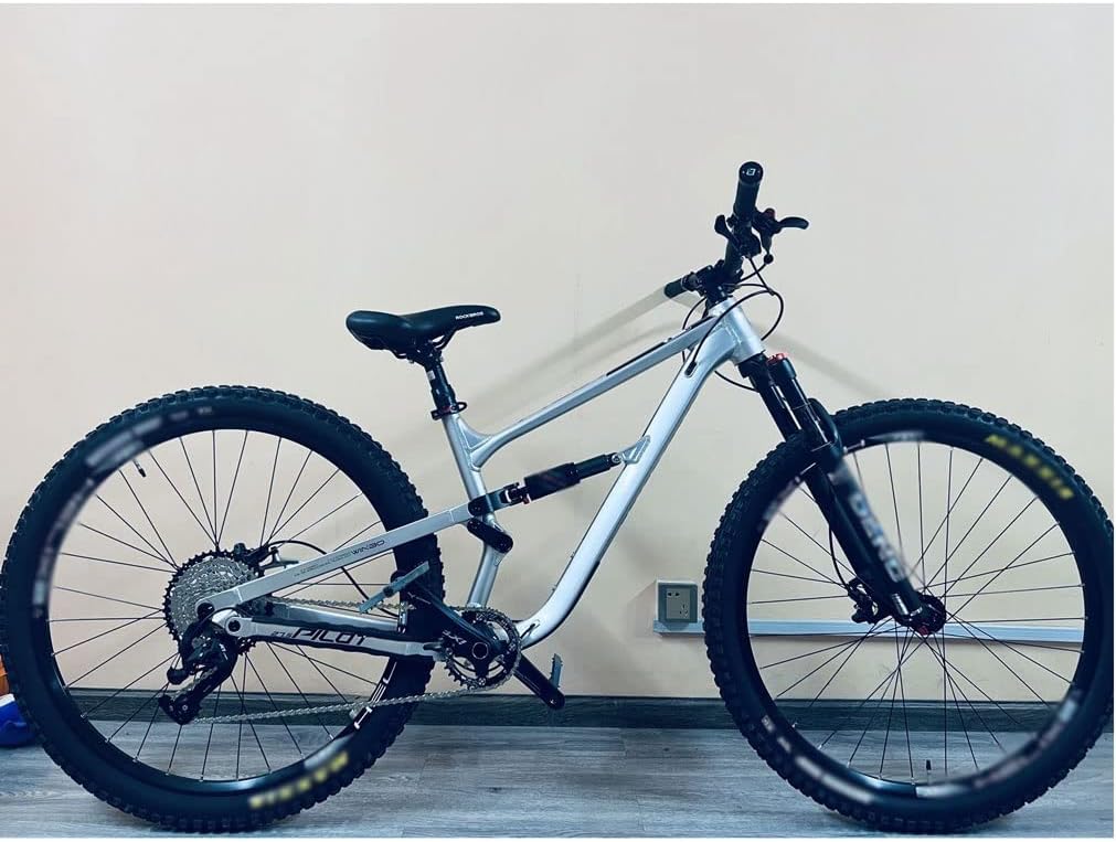 Bike Suspension Frame 26er 27.5er 29er Enduro Mountain Bike Frame DH/XC/AM Thru Axle 12 * 148mm Boost Aluminium Alloy Frame 16.5''/18'' Disc Brake(Silver,29 * 16.5'')