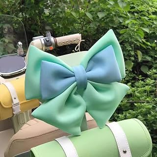 Accesorio de lazo para casco de vehículo eléctrico en estilo de cinta de tela, material con cinta para una fácil instalación (verde + azul)