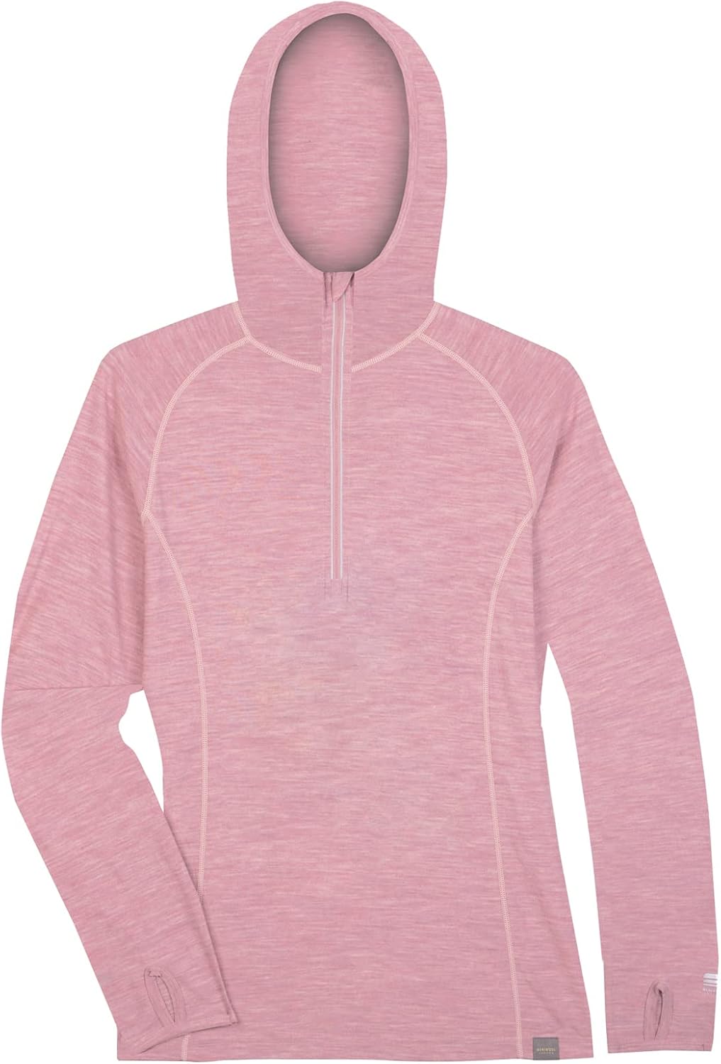 MERIWOOL Women’s Base Layer Hoodie Lightweight Merino Wool Long Sleeve Thermal - Image 5