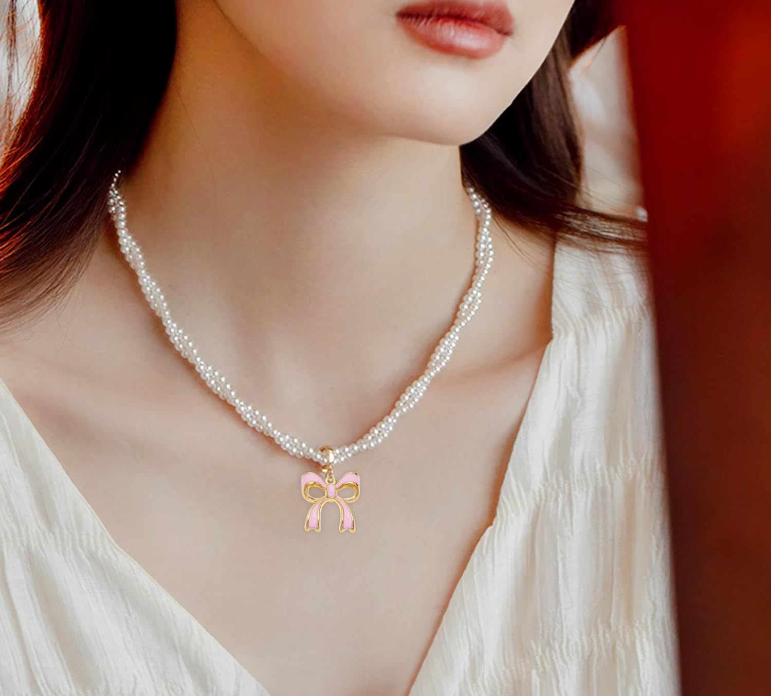 Tupalizy 40PCS Bow Enamel Charms Christmas Bow Decor Gold Plated Pendant for Women Jewelry Making Bracelets Necklaces Earrings Purse Keychains DIY Crafts Valentine's Day Gifts Accessories,4 Style - Image 5