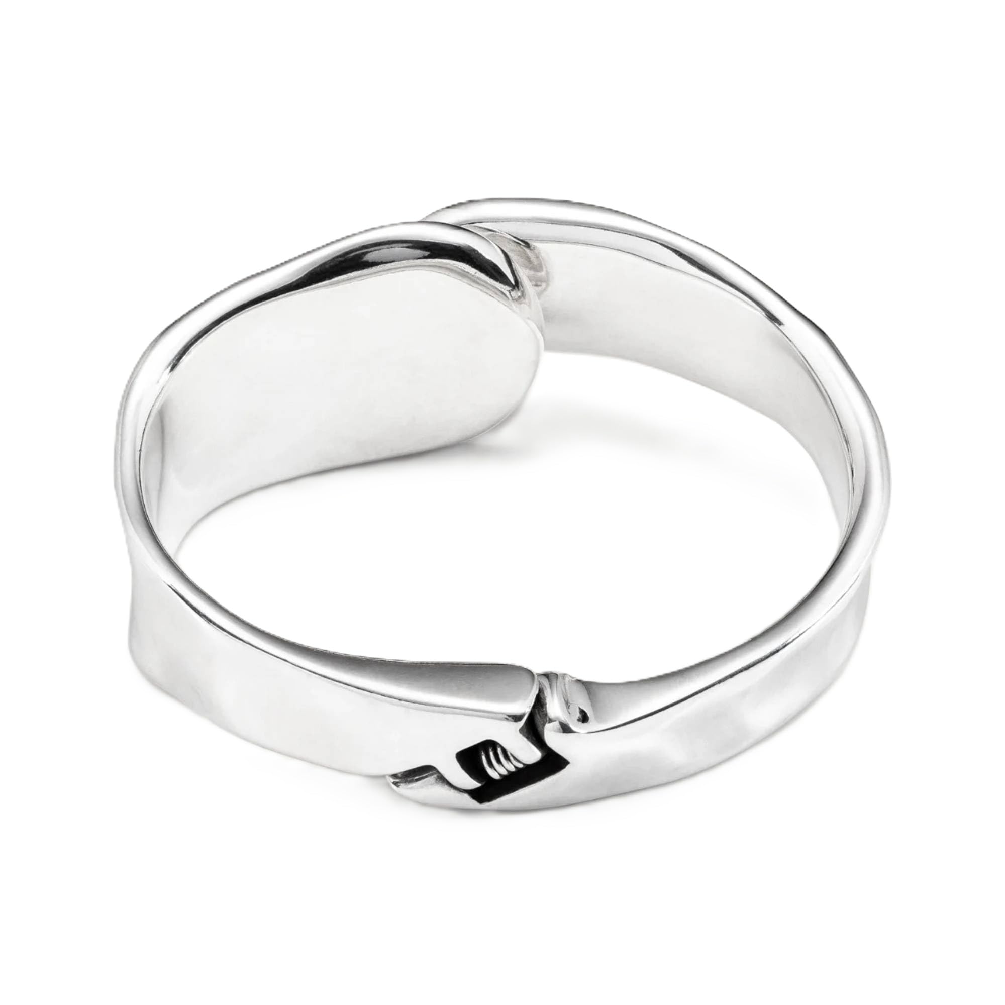 Uno de 50 Bracciale rigido lega metallica placcata in argento sterling