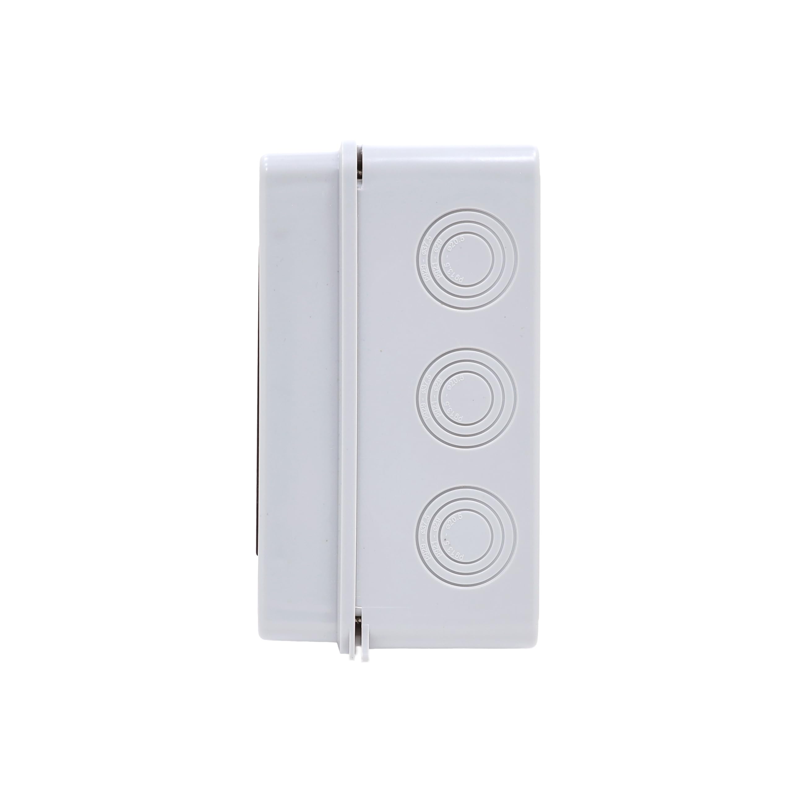 RSE Unterverteilung mit FI oder LS oder MID Zähler Stromverteiler Verteilerkasten Aufputz IP65, 5x LS 1P C16A, 1x LS 3P C16A, 1x FI 4P 40A, Aufputz 12 Module