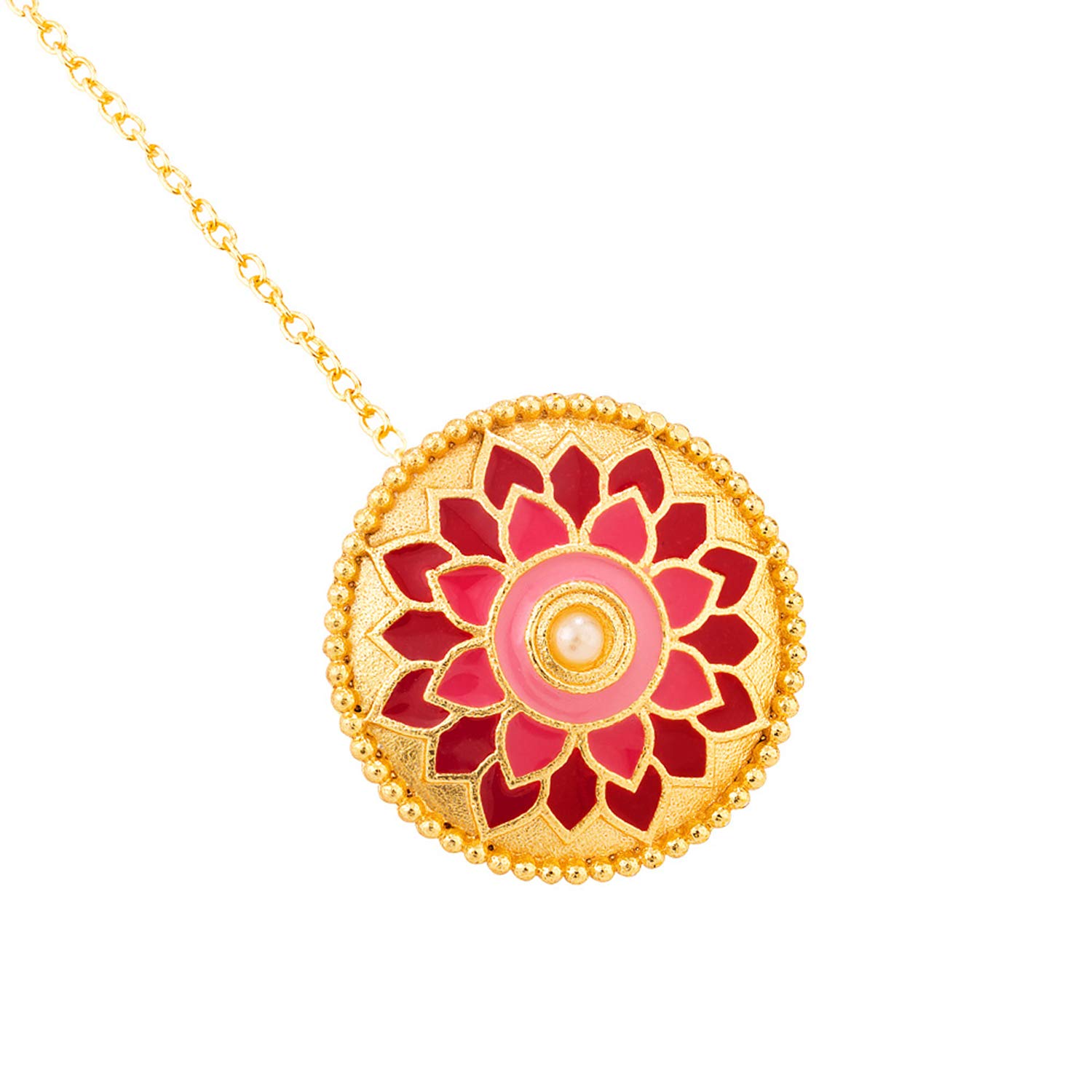 Voylla Borla Collection Enameled Floral Motif Embossed Maang Tika (B083GVSZM8) Amazon Price History, Amazon Price Tracker