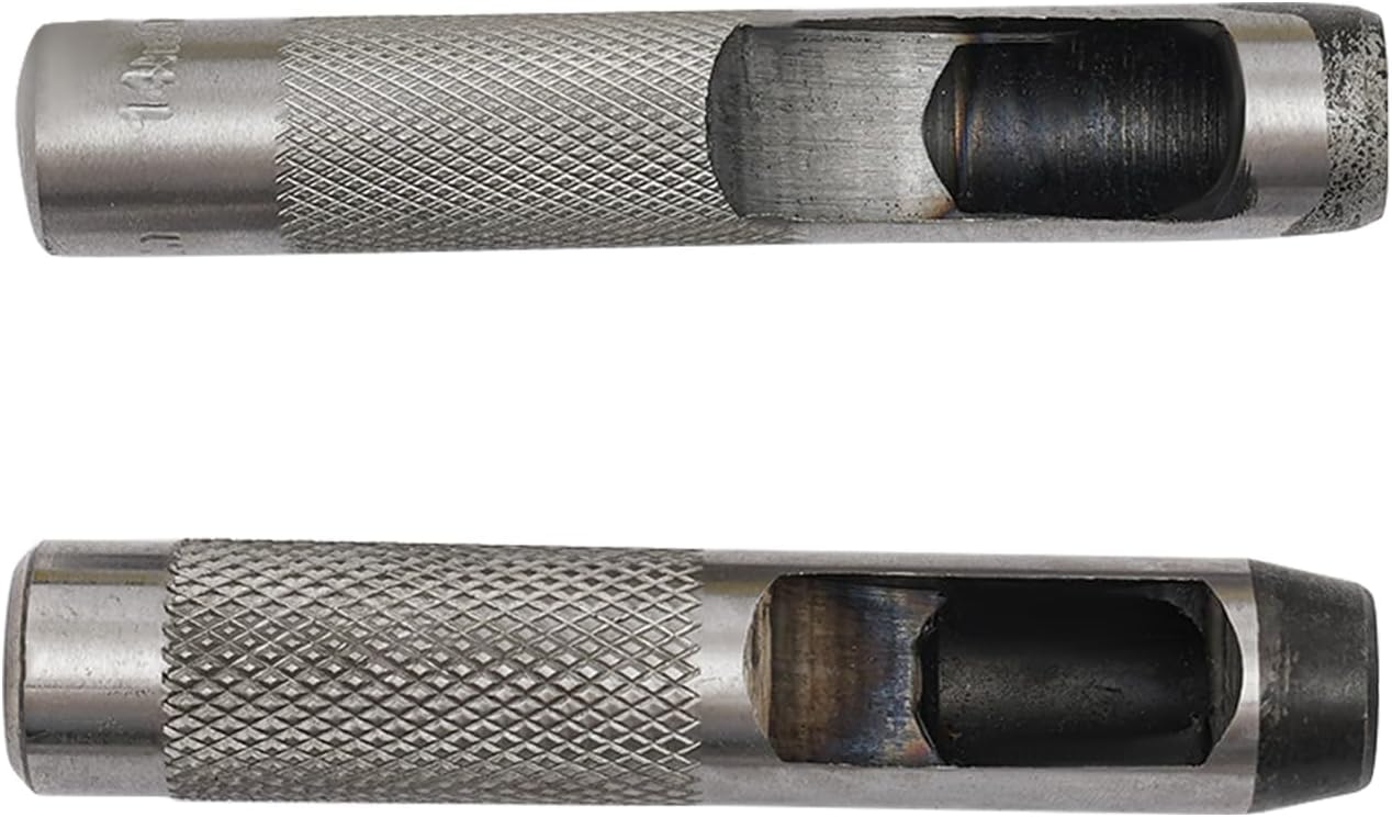 36PCS Metal Stamping Kit, 1/2" Steel Letter Punch Press Tool Metal Hand Stamp Punches Kit with Hole Punch to Stamp on Metal, Plastic, Wood, Leather (A-Z, 0-8, "&" Symbol)