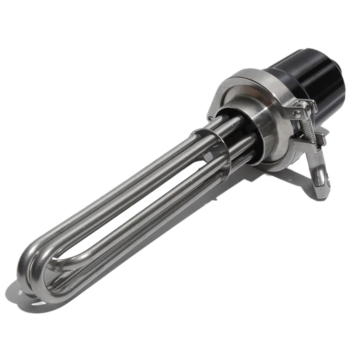 1Pcs All 304SS 2" tri Electric Heater Heating Element 3KW/4.5KW/6KW/9KW/12KW 220V380V for Homebrew with Clamp & Coupling(White,220V_4.5KW 230L 304SS)
