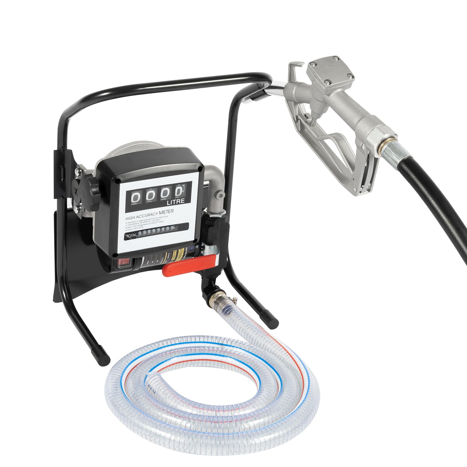 Pompa diesel elettrica 220 V, pompa benzina autoadescante, pompa olio con una portata di 45 l/min, adatta per motori di veicoli da 12 V come veicoli, trattori, barche, moto, camion