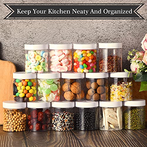 Tanglong Plastic Jars With Lids, 8 Oz Plastic Containers With Lids, Jars With Lids Ideal For Cake Jars Body Butter And Food Storage, Pack Of 30 #TOP3