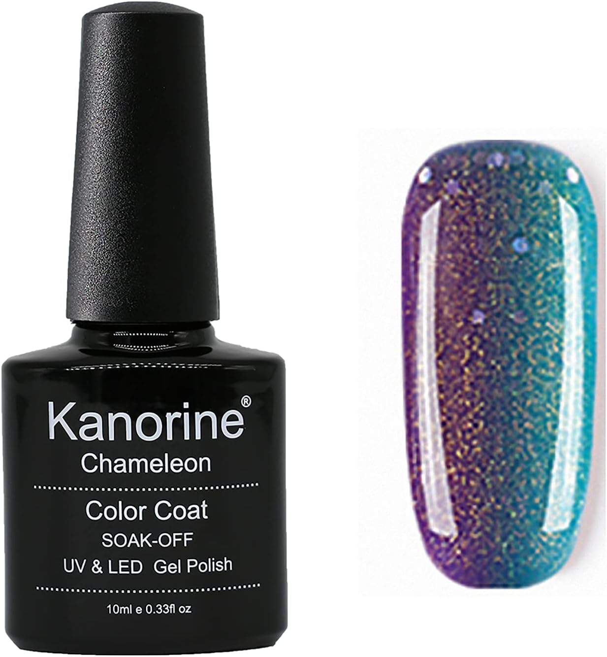 Kanorine Temperature Color Changing Gel Nail Polish UV LED Soak Off Gel Varnish Manicure Colour Changing Art Gel Polish 10mL