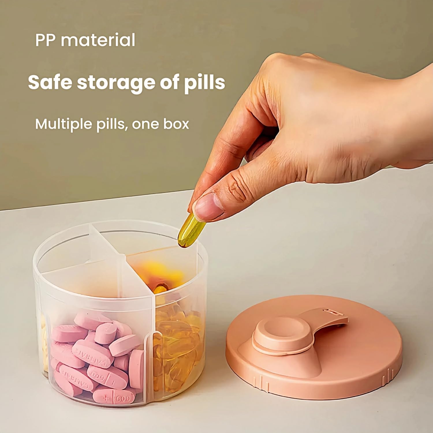 qixiang Formula Powder Pots,2Pcs Baby M ilk Powder Dispenser Pots,Formula Powder Pot with Rotatable Cover Protable Milk Powder Dispensers Milk Powder Dispenser Potfor Outdoor(Pink+White - Image 3