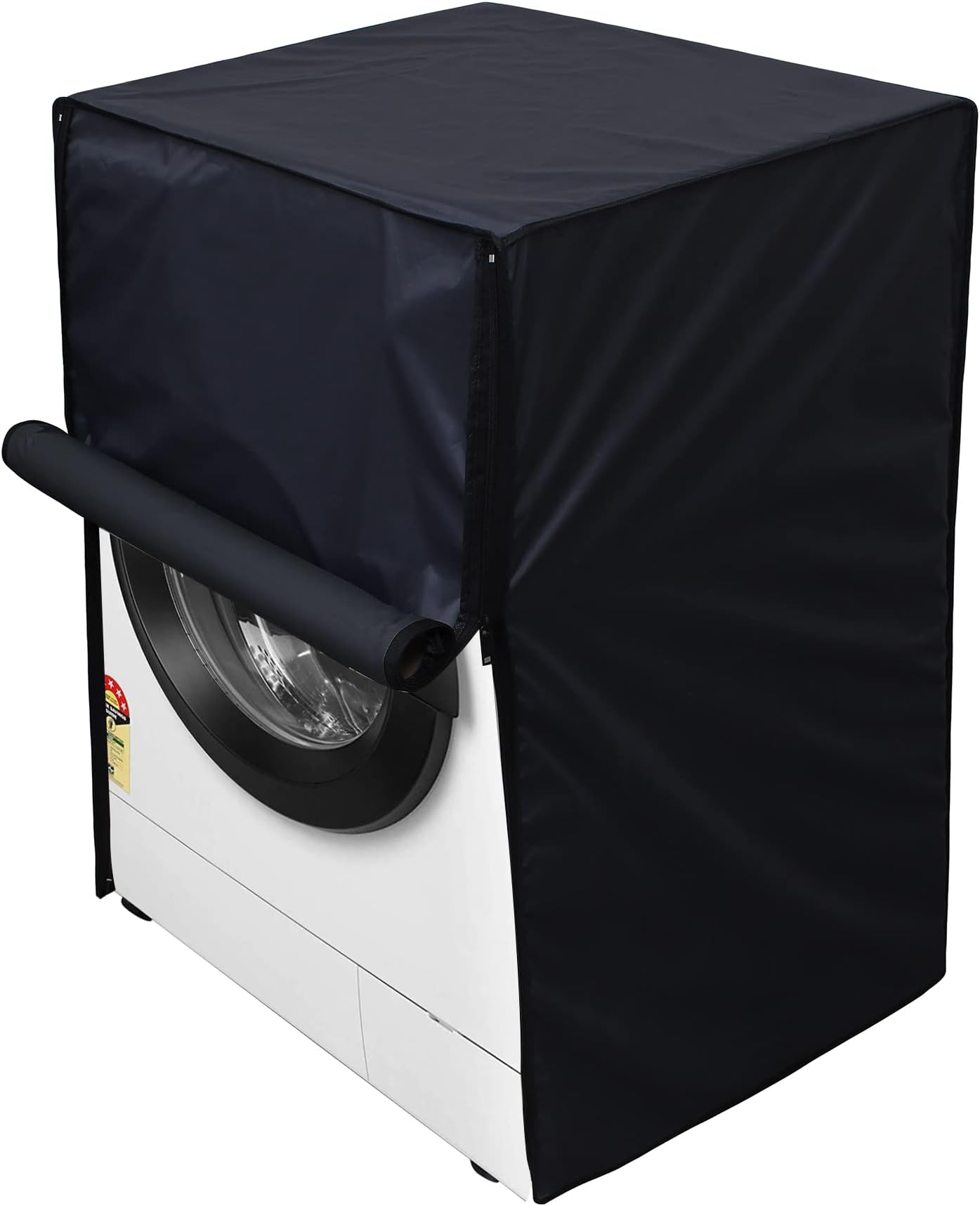 Wings Star Waterproof & Dust-Proof Front Loading Fully Automatc Washing Machine Cover For 7 Kg, 7.5 Kg, 8 Kg, 8.5 Kg & 9 Kg - (Grey)